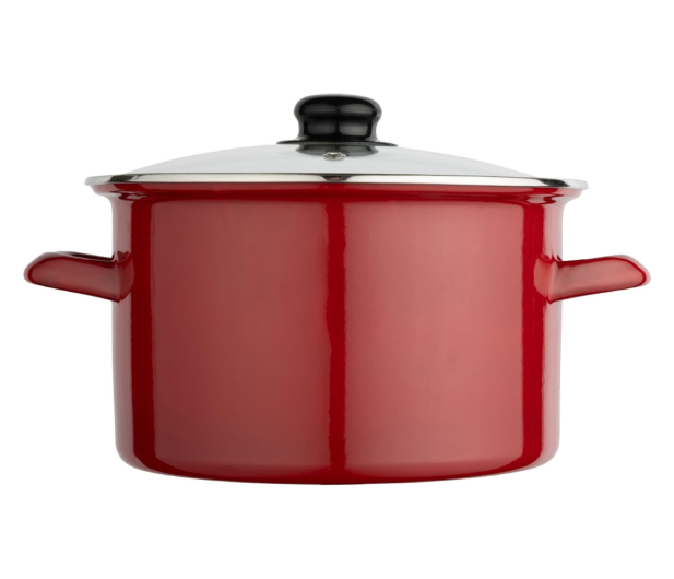 Altom Garnek emaliowany 24 cm 4,6 l pokrywka merlot indukcja - 1611128 - zdjęcie 3